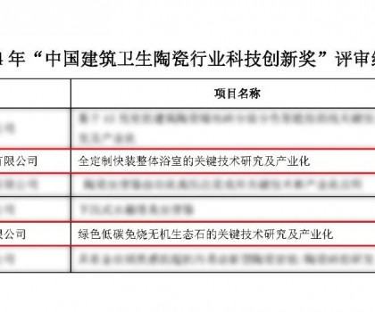 重磅！东鹏整装卫浴获科技进步一等奖！